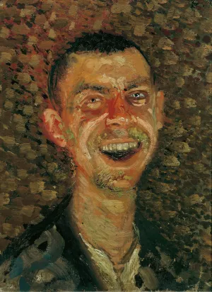 Selbstbildnis, lachend by Richard Gerstl Oil Painting