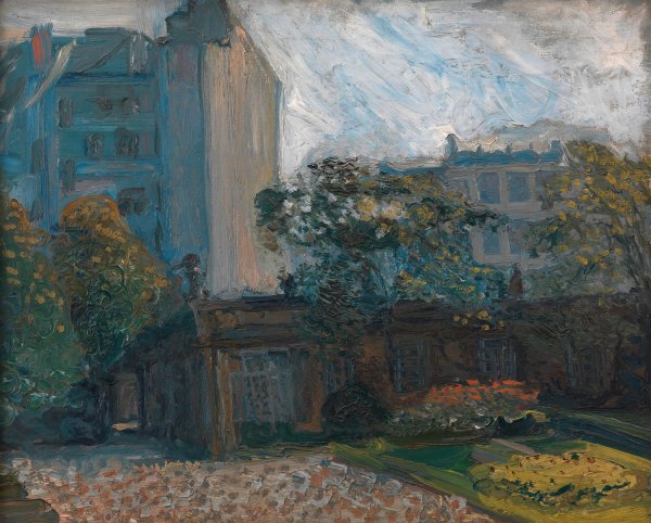Main Product Photo of Vorhof des Palais Liechtenstein in Wien  Painting by Richard Gerstl