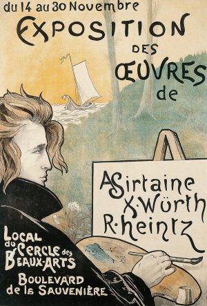 Exposition des Ouvres de A. Sirtaine, X. Wurth, R. Heintz by Richard Heintz Oil Painting