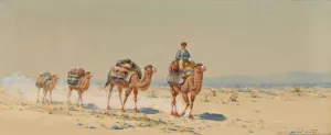 Desert Caravan Oil painting by Richard Karlovich Zommer