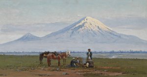Mount Ararat by Richard Karlovich Zommer Oil Painting