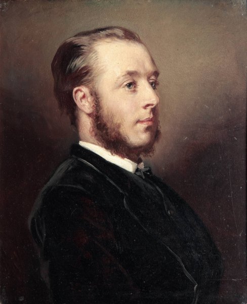 George Hugh Wyndham by Richard L Lauchert - Hand-Painted Oil Painting Reproduction