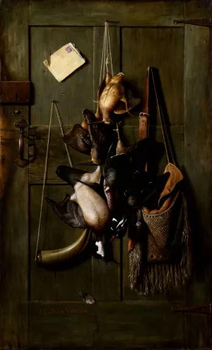Cabin Door Still Life by Richard La Barre Goodwin Oil Painting