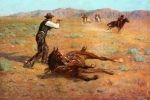 Going it Alone by Richard Lorenz - Oil Painting Reproduction