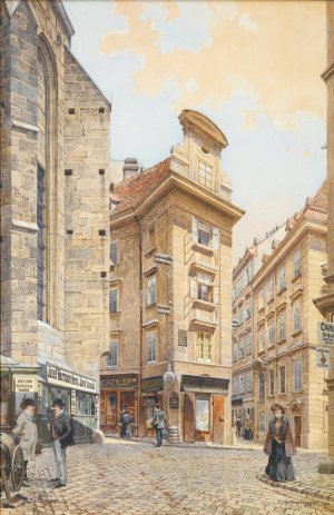 Seitzergasse by Richard Moser Oil Painting