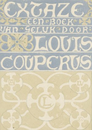 Bandontwerp voor; Louis Couperus, Extaze; een boek van geluk, 1894 by Richard Nicolaus Roland Holst Oil Painting