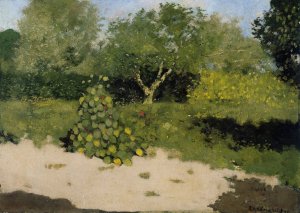 Corner of a Garden with Nasturtiums by Richard Nicolaus Roland Holst Oil Painting
