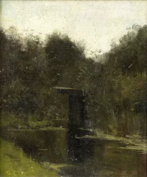 Corner of a Pond near Breukelen by Richard Nicolaus Roland Holst Corner of a Pond near Breukelen by Richard Nicolaus Roland Holst Oil Painting