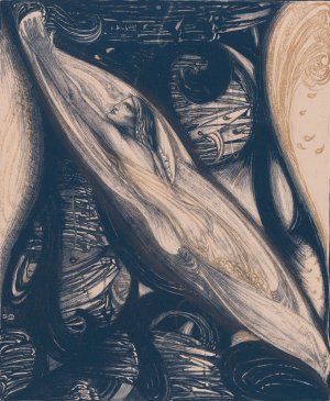 De Parelduiker by Richard Nicolaus Roland Holst Oil Painting
