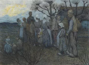 De veldprediking Oil painting by Richard Nicolaus Roland Holst