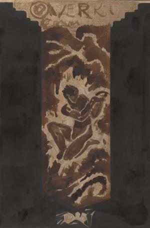 Eerste ontwerp voor de boekband voor Over Kunst, II, door R.N. Roland Holst by Richard Nicolaus Roland Holst Eerste ontwerp voor de boekband voor Over Kunst, II, door R.N. Roland Holst by Richard Nicolaus Roland Holst Oil Painting