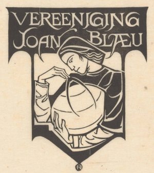 Ex libris van de Vereeniging Joan Blaeu by Richard Nicolaus Roland Holst Oil Painting