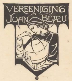 Ex libris van de Vereeniging Joan Blaeu by Richard Nicolaus Roland Holst Oil Painting