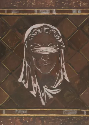 Kop van de geblinddoekte Justitia; ontwerp voor figuur van de marmerdecoratie in de Hoge Raad te Den Haag by Richard Nicolaus Roland Holst Kop van de geblinddoekte Justitia; ontwerp voor figuur van de marmerdecoratie in de Hoge Raad te Den Haag by Richard Nicolaus Roland Holst Oil Painting