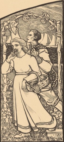Meisje met een mand en jongen met een touw  by Richard Nicolaus Roland Holst - Hand-Painted Oil Painting Reproduction