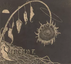 Omslagontwerp voor; Richard Roland Holst, Tentoonstelling der nagelaten werken van Vincent Van Gogh, 1892 Oil painting by Richard Nicolaus Roland Holst