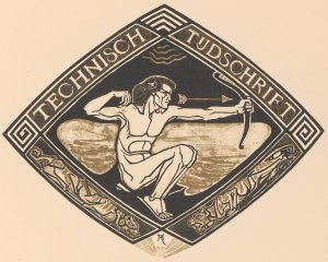 Omslagontwerp voor; Technisch Tijdschrift, 1914 by Richard Nicolaus Roland Holst Oil Painting