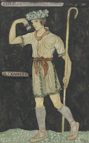 Ontwerp voor kostuum voor Alexander by Richard Nicolaus Roland Holst Oil Painting