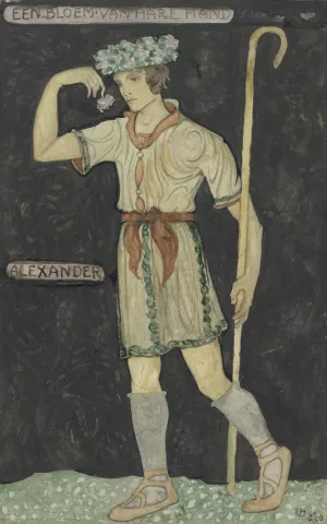 Ontwerp voor kostuum voor Alexander by Richard Nicolaus Roland Holst Oil Painting