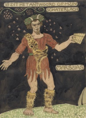 Ontwerp voor kostuum voor Marsyas by Richard Nicolaus Roland Holst Oil Painting