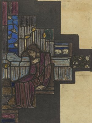 Ontwerp voor raam in het Nederlands Paviljoen op de tentoonstelling Arts Decoratifs te Parijs, 1925 by Richard Nicolaus Roland Holst Oil Painting