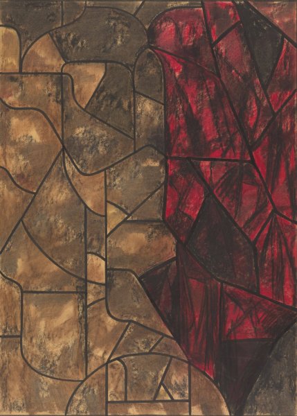 Ontwerp voor raam in het Noordertransept in de Dom te Utrecht 18  by Richard Nicolaus Roland Holst - Hand-Painted Oil Painting Reproduction