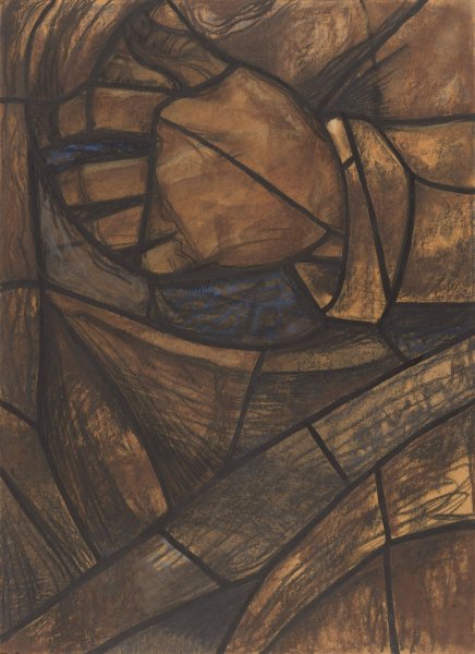 Ontwerp voor raam in het Noordertransept in de Dom te Utrecht 20  by Richard Nicolaus Roland Holst - Hand-Painted Oil Painting Reproduction