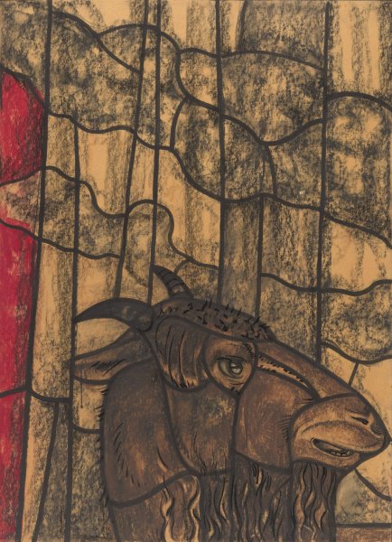 Ontwerp voor raam in het Noordertransept in de Dom te Utrecht 23  by Richard Nicolaus Roland Holst - Hand-Painted Oil Painting Reproduction