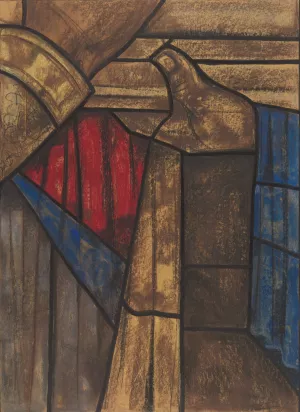 Ontwerp voor raam in het Noordertransept in de Dom te Utrecht 27 by Richard Nicolaus Roland Holst Oil Painting