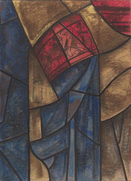 Ontwerp voor raam in het Noordertransept in de Dom te Utrecht 28  by Richard Nicolaus Roland Holst - Hand-Painted Oil Painting Reproduction