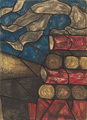 Ontwerp voor raam in het Noordertransept in de Dom te Utrecht 3 by Richard Nicolaus Roland Holst Oil Painting