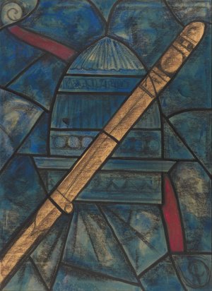 Ontwerp voor raam in het Noordertransept in de Dom te Utrecht 31 by Richard Nicolaus Roland Holst Oil Painting