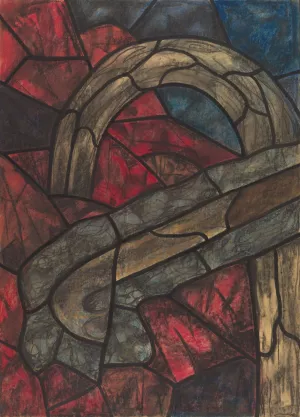 Ontwerp voor raam in het Noordertransept in de Dom te Utrecht 32 by Richard Nicolaus Roland Holst Oil Painting