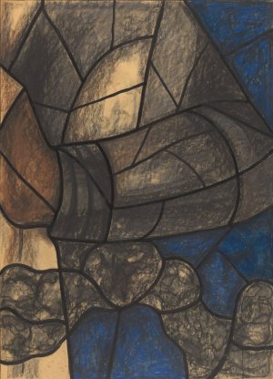 Ontwerp voor raam in het Noordertransept in de Dom te Utrecht 33 by Richard Nicolaus Roland Holst Oil Painting
