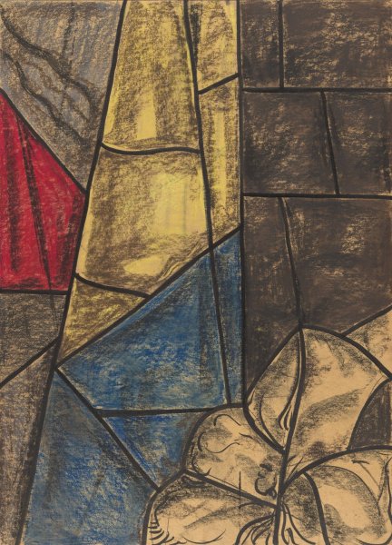 Ontwerp voor raam in het Noordertransept in de Dom te Utrecht 35  by Richard Nicolaus Roland Holst - Hand-Painted Oil Painting Reproduction