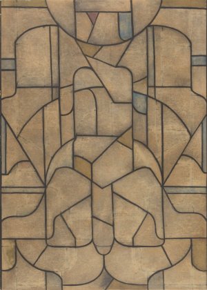 Ontwerp voor raam in het Noordertransept in de Dom te Utrecht 46 by Richard Nicolaus Roland Holst Oil Painting