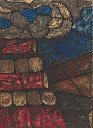 Ontwerp voor raam in het Noordertransept in de Dom te Utrecht 50 by Richard Nicolaus Roland Holst Oil Painting