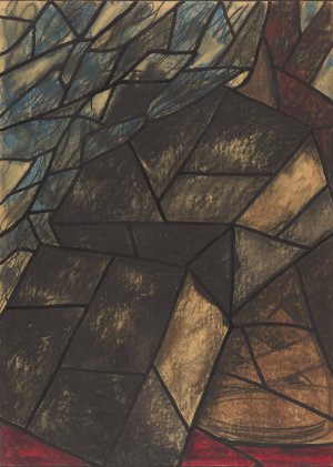 Ontwerp voor raam in het Noordertransept in de Dom te Utrecht 51 by Richard Nicolaus Roland Holst Oil Painting