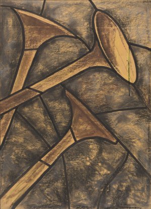 Ontwerp voor raam in het Noordertransept in de Dom te Utrecht 6 by Richard Nicolaus Roland Holst Oil Painting