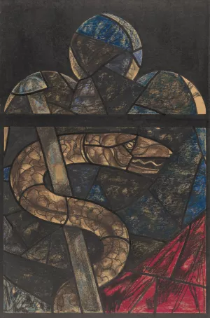 Ontwerp voor raam in het Noordertransept in de Dom te Utrecht 61 by Richard Nicolaus Roland Holst Oil Painting