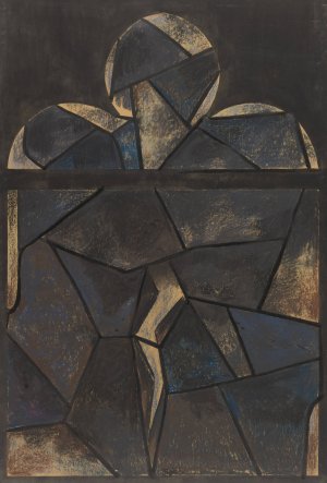 Ontwerp voor raam in het Noordertransept in de Dom te Utrecht 62 by Richard Nicolaus Roland Holst Oil Painting