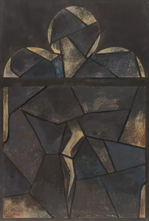 Ontwerp voor raam in het Noordertransept in de Dom te Utrecht 62 by Richard Nicolaus Roland Holst Oil Painting