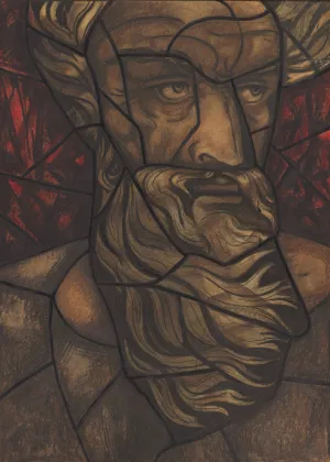 Ontwerp voor raam in het Noordertransept in de Dom te Utrecht 64 by Richard Nicolaus Roland Holst Oil Painting