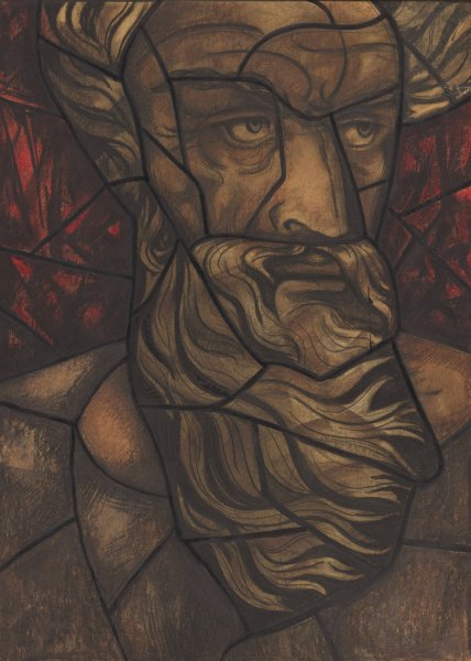 Ontwerp voor raam in het Noordertransept in de Dom te Utrecht 64  by Richard Nicolaus Roland Holst - Hand-Painted Oil Painting Reproduction