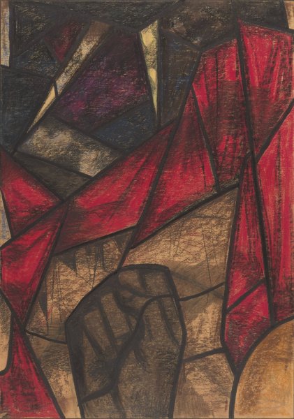 Ontwerp voor raam in het Noordertransept in de Dom te Utrecht  by Richard Nicolaus Roland Holst - Hand-Painted Oil Painting Reproduction