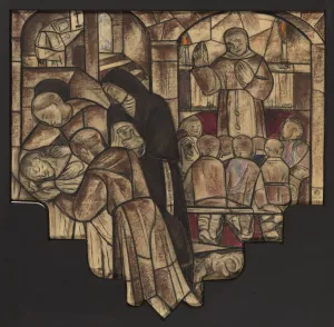 Ontwerp voor raam in het Stadhuis in Amsterdam 3 by Richard Nicolaus Roland Holst Ontwerp voor raam in het Stadhuis in Amsterdam 3 by Richard Nicolaus Roland Holst Oil Painting