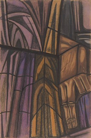 Ontwerp voor raam in het Zuidertransept van de Dom te Utrecht 2 by Richard Nicolaus Roland Holst Oil Painting