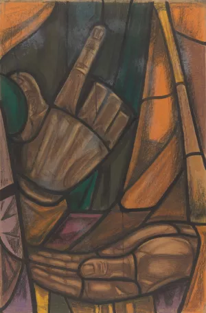 Ontwerp voor raam in het Zuidertransept van de Dom te Utrecht 2 by Richard Nicolaus Roland Holst Oil Painting