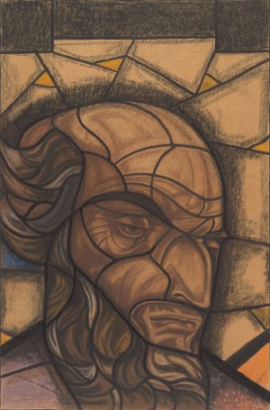 Ontwerp voor raam in het Zuidertransept van de Dom te Utrecht 3 by Richard Nicolaus Roland Holst Oil Painting