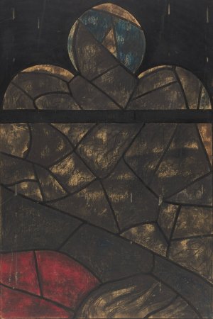 Ontwerp voor raam in het Zuidertransept van de Dom te Utrecht 3 by Richard Nicolaus Roland Holst Oil Painting